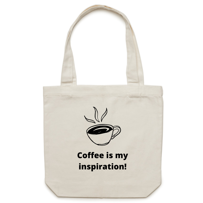 Coffee is my Inspiration - Canvas Tote Bag