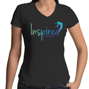 Inspired Actions Co Womens V-Neck T-Shirt