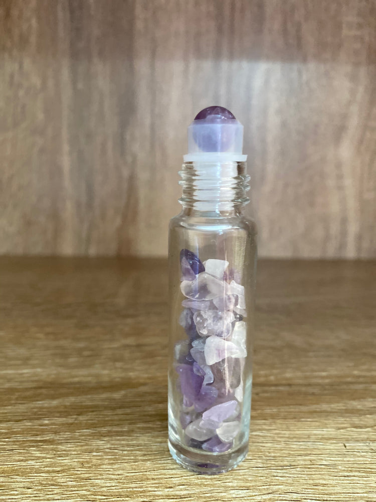 Amethyst Crystal roller bottle