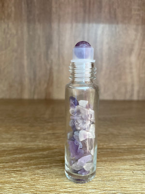Amethyst Crystal roller bottle