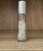 Clear Quartz Crystal roller bottle