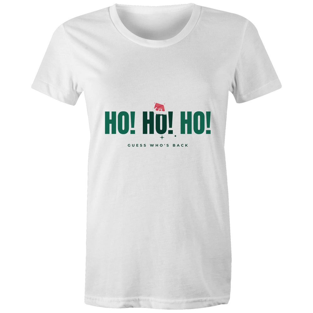 Ho Ho Ho- Guess Who's back- Womens  Crew T-Shirt