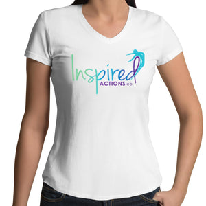 Inspired Actions Co Womens V-Neck T-Shirt