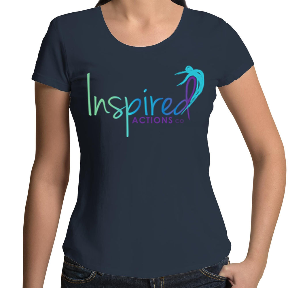 
                
                    Load image into Gallery viewer, Inspired Actions Co - Womens Scoop Neck T-Shirt
                
            